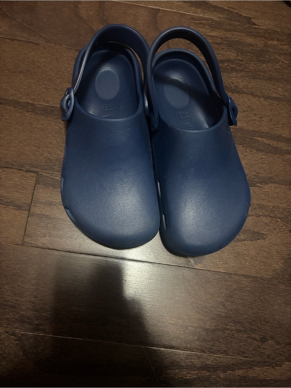 Birkenstock Kids Navy Blue Slip-On Clog with Heel Strap